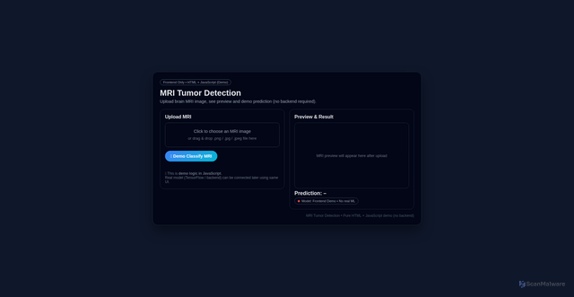 Security scan screenshot of https://mri-tumor-frontend-hdgd7atbhk.edgeone.app/