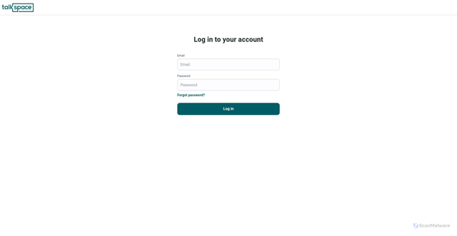 Security scan screenshot of https://therapist.talkspace.com