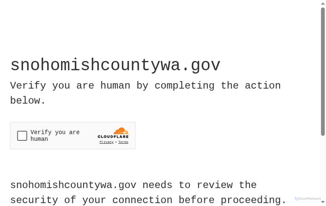 Security scan screenshot of https://snohomishcountywa.gov/