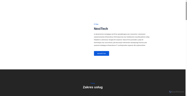 Security scan screenshot of http://nexitech.pl/