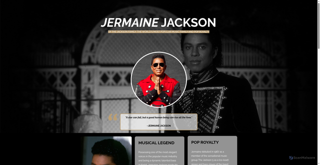 Security scan screenshot of https://jermainejackson5.com/