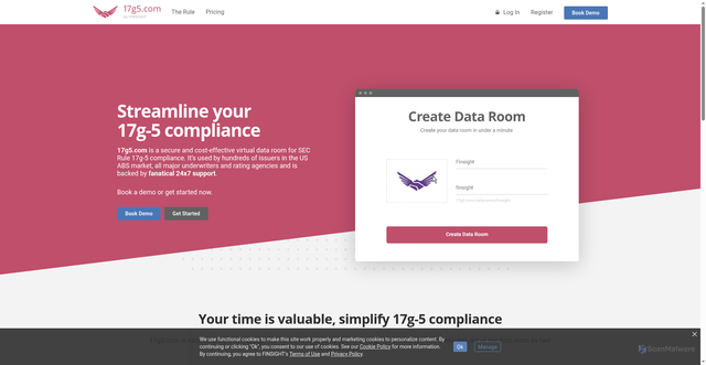 Security scan screenshot of https://17g5.com