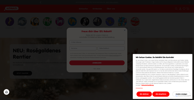 Security scan screenshot of https://schleich-s.com