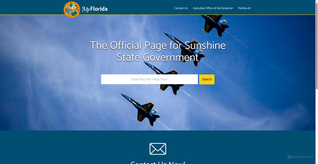 Security scan screenshot of https://myflorida.gov
