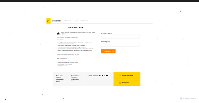 Security scan screenshot of https://videotron65.weebly.com/