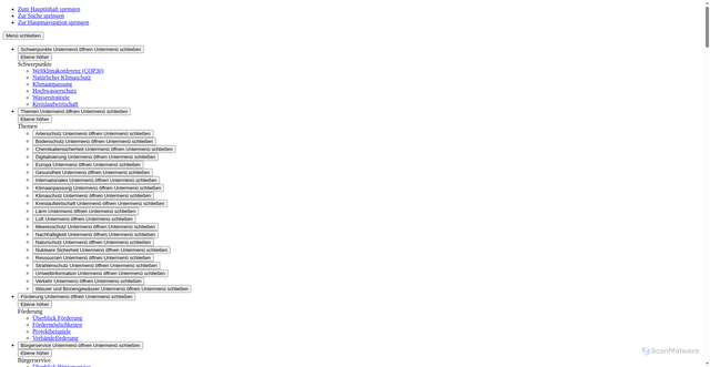 Security scan screenshot of https://www.bundesumweltministerium.de/