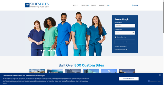 Security scan screenshot of https://suitestyles.com