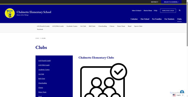 Security scan screenshot of https://ces.sbpsb.org/clubs