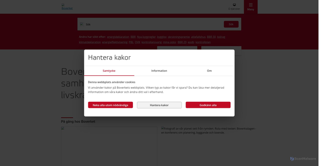 Security scan screenshot of https://www.boverket.se/