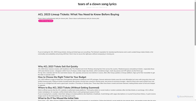 Security scan screenshot of https://couponsvibesitus-dpj3k52h9qwd.edgeone.app/acl-2023-lineup-tickets.html