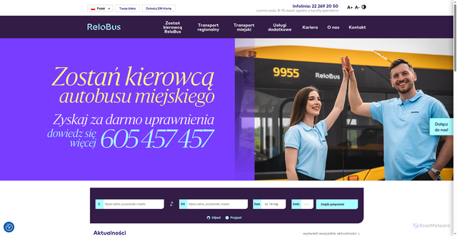 Security scan screenshot of https://relobus.pl
