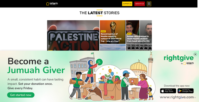 Security scan screenshot of https://islamchannel.tv/