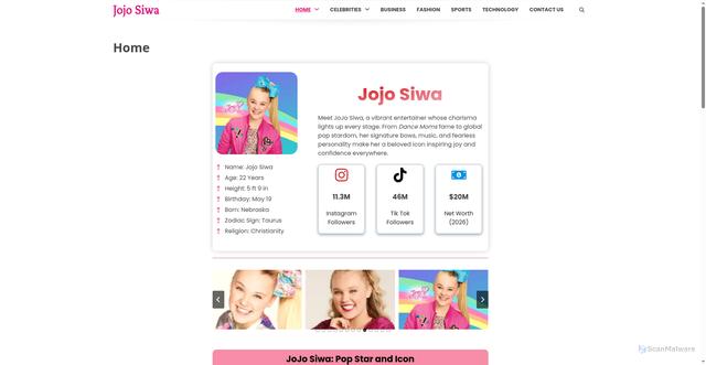 Security scan screenshot of jojosiwaa.com