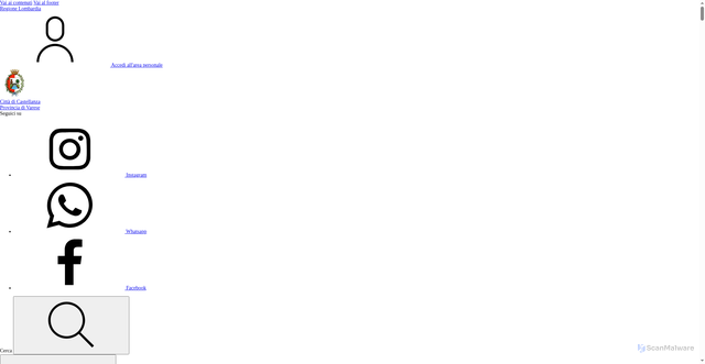 Security scan screenshot of https://www.comune.castellanza.va.it/home/index.html