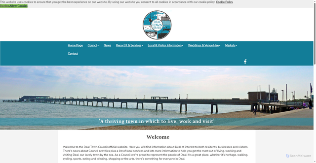 Security scan screenshot of https://www.deal.gov.uk/Home_Page_26776.aspx
