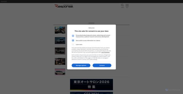 Security scan screenshot of https://s.response.jp