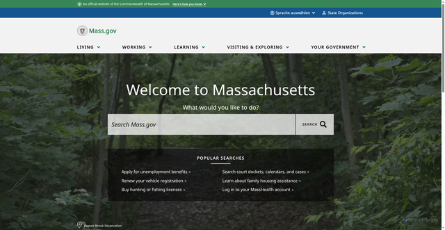 Security scan screenshot of https://www.mass.gov/