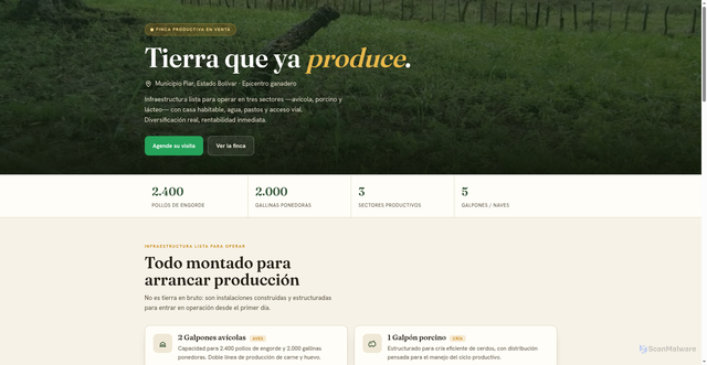 Security scan screenshot of https://finca-piar.pages.dev/