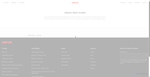 Security scan screenshot of https://www.flightclub.com/yeezy/slides?srsltid=AfmBOooa-SxdRmVw_xDE9QmwssIXxby_61nwjdzmjl3cMFTgsdXyMv5I