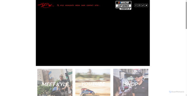 Security scan screenshot of https://kylebusch.com/