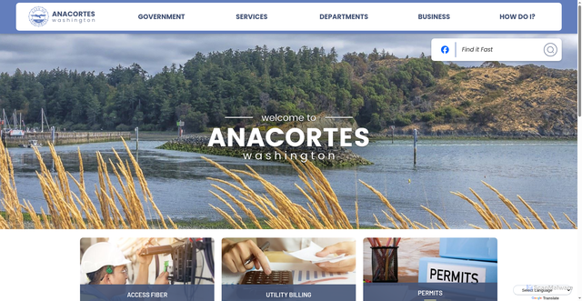 Security scan screenshot of https://www.anacorteswa.gov/