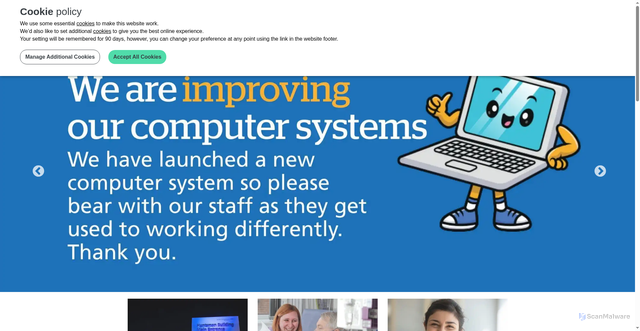 Security scan screenshot of https://www.sth.nhs.uk/