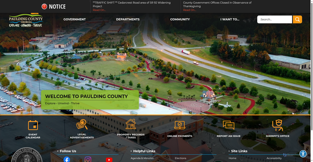 Security scan screenshot of https://paulding.gov/