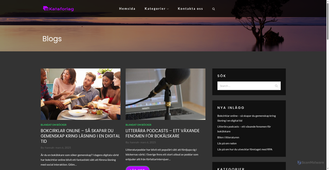 Security scan screenshot of https://kataforlag.se