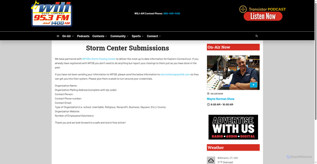 Security scan screenshot of https://www.wili.com/storm-center-submissions-2/