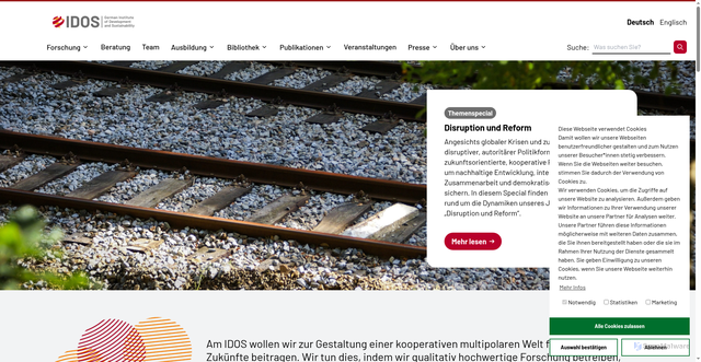 Security scan screenshot of https://www.idos-research.de/
