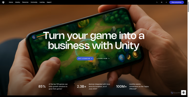Security scan screenshot of https://lunalabs.io