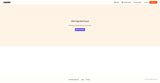 Security scan screenshot of https://reporting-fa721aihs.vercel.zapier-deployment.com