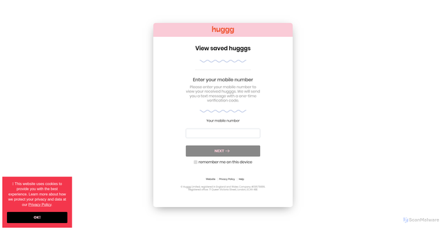 Security scan screenshot of https://launch.huggg.me