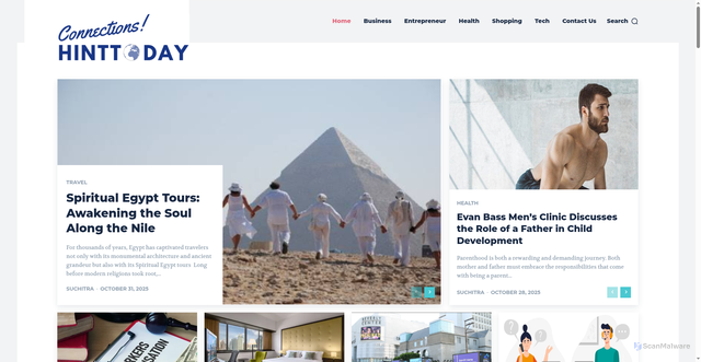 Security scan screenshot of https://connectionshinttoday.org/