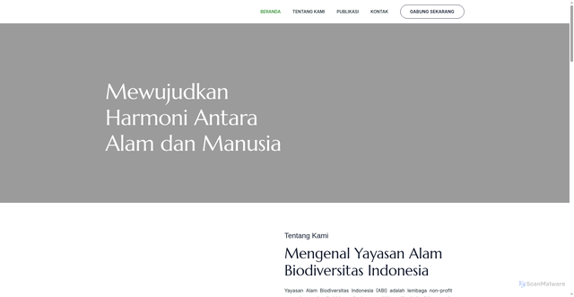 Security scan screenshot of https://alambiodiversitasindonesia.or.id