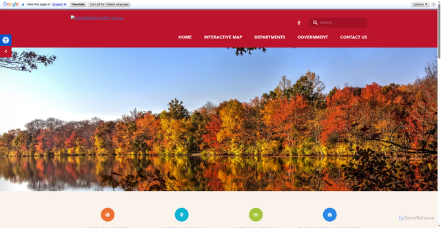 Security scan screenshot of https://hutchinsoncountysd.gov/
