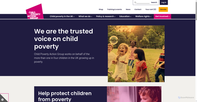 Security scan screenshot of https://cpag.org.uk