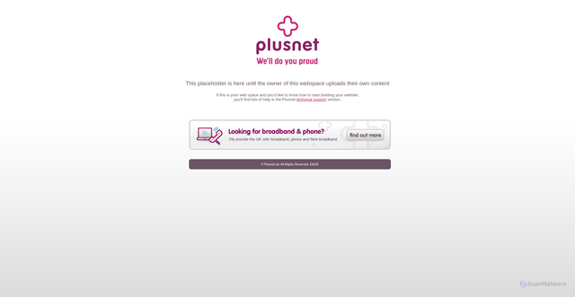 Security scan screenshot of http://www.goodlands.plus.com/