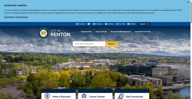 Security scan screenshot of https://www.rentonwa.gov/