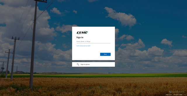 Security scan screenshot of https://cemc-my.sharepoint.com