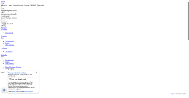 Security scan screenshot of https://2145-gt.all.biz/payment-delivery