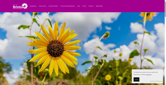 Security scan screenshot of https://www.cityofbristowok.org/