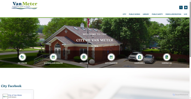 Security scan screenshot of https://www.vanmeteria.gov/