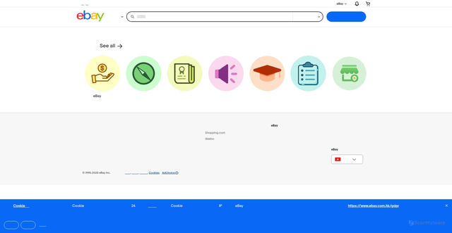 Security scan screenshot of https://ebay.com.hk