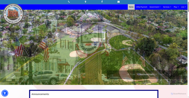 Security scan screenshot of https://orwigsburg.gov/