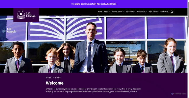 Security scan screenshot of https://www.liftclacton.org/