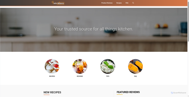Security scan screenshot of https://www.chefsresource.com