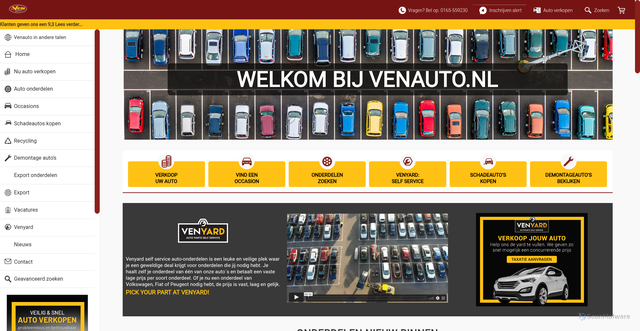 Security scan screenshot of https://venauto.nl