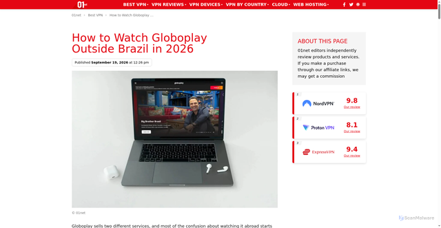 Security scan screenshot of https://www.01net.com/en/vpn/watch-globoplay-abroad/