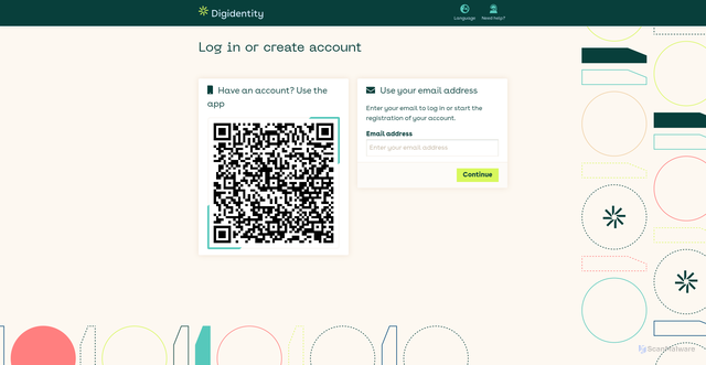 Security scan screenshot of https://auth.digidentity.eu